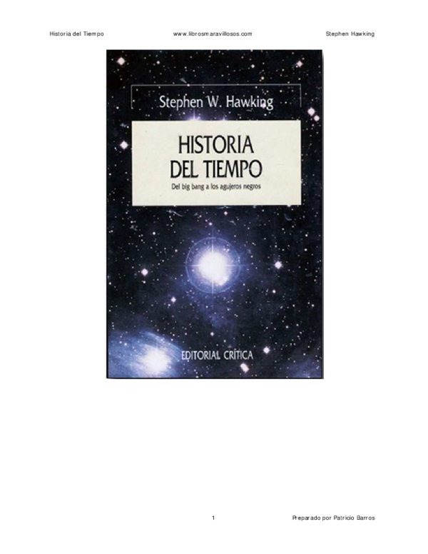 (PDF) Historia del Tiempo Stephen Hawking Natsu OZ and ニクスオン ロマン Academia.edu