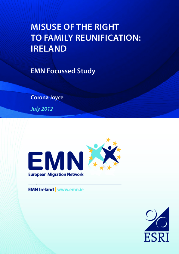 (PDF) MISUSE OF THE RIGHT TO FAMILY REUNIFICATION: IRELAND EMN Focussed ...