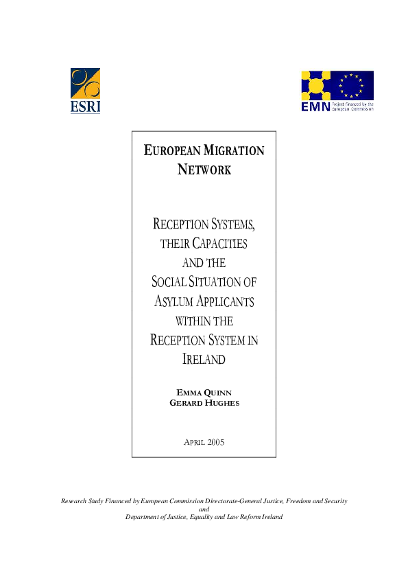 (PDF) RECEPTION SYSTEMS, THEIR CAPACITIES AND THE SOCIAL SITUATION OF ...
