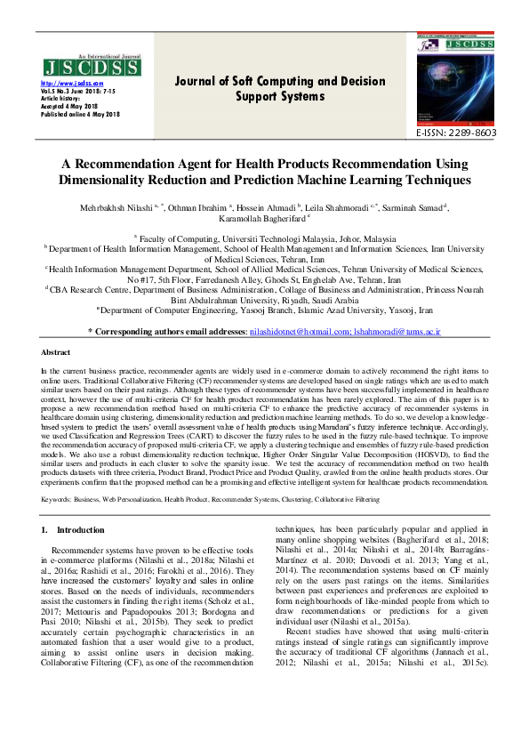 (PDF) Journal of Soft Computing and Decision Support Systems A ...