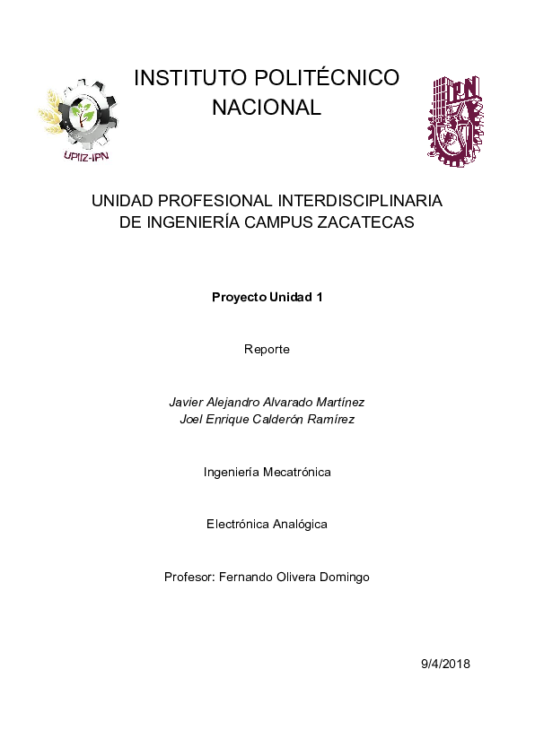 (PDF) INSTITUTO POLITÉCNICO NACIONAL UNIDAD PROFESIONAL