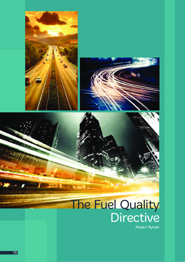 (PDF) The Fuel Quality Directive Robert Rybski Academia.edu