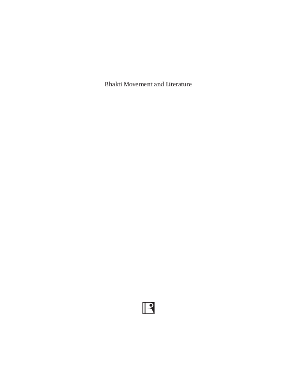 (PDF) Bhakti Movement and Literature