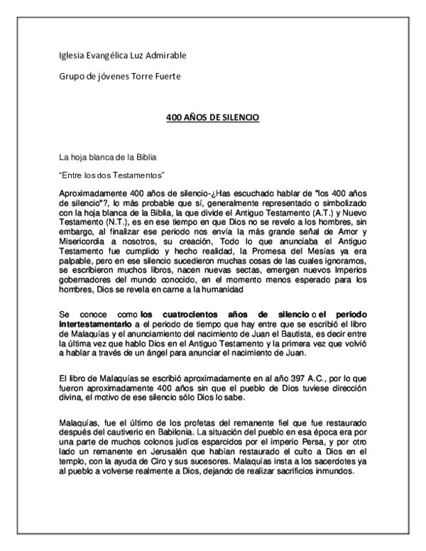 Iglesia evangelica essay 08 picture