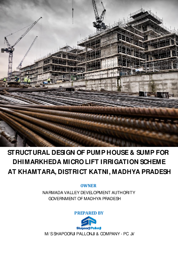 (PDF) STRUCTURAL DESIGN OF PUMP HOUSE & SUMP Manoj Baraskar