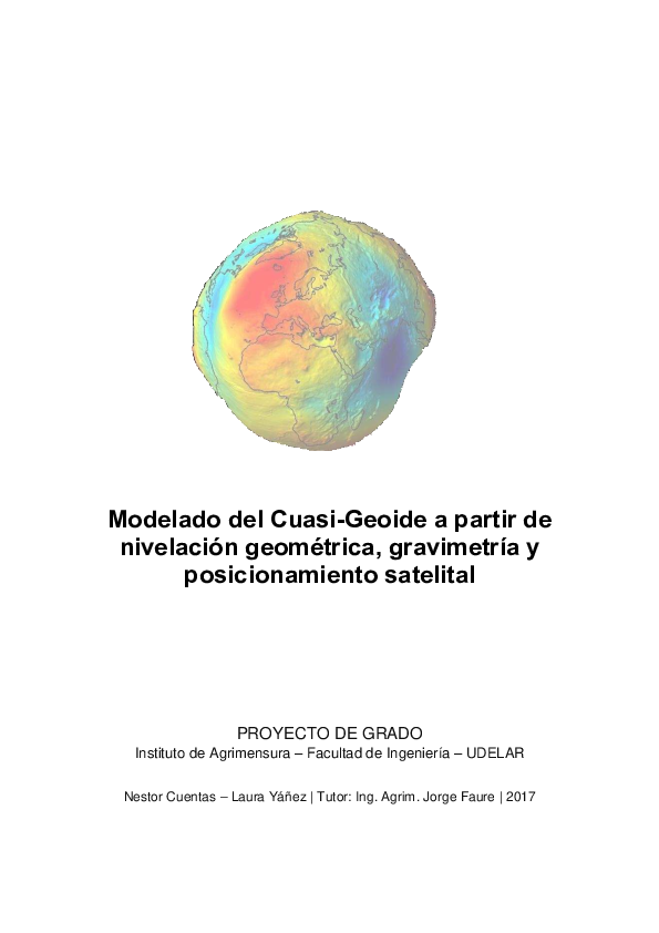 (PDF) Modelado del Cuasi-Geoide a partir de nivelación geométrica ...