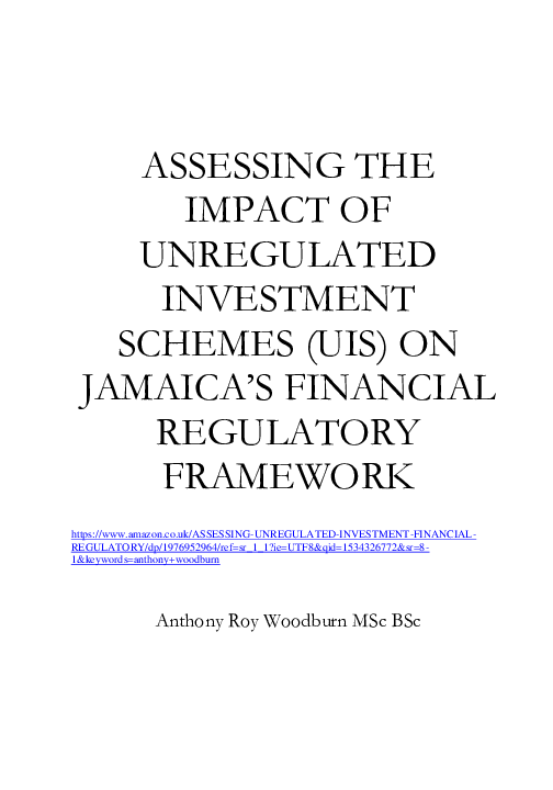 (DOC) ASSESSING THE IMPACT OF UNREGULATED INVESTMENT SCHEMES (UIS) ON