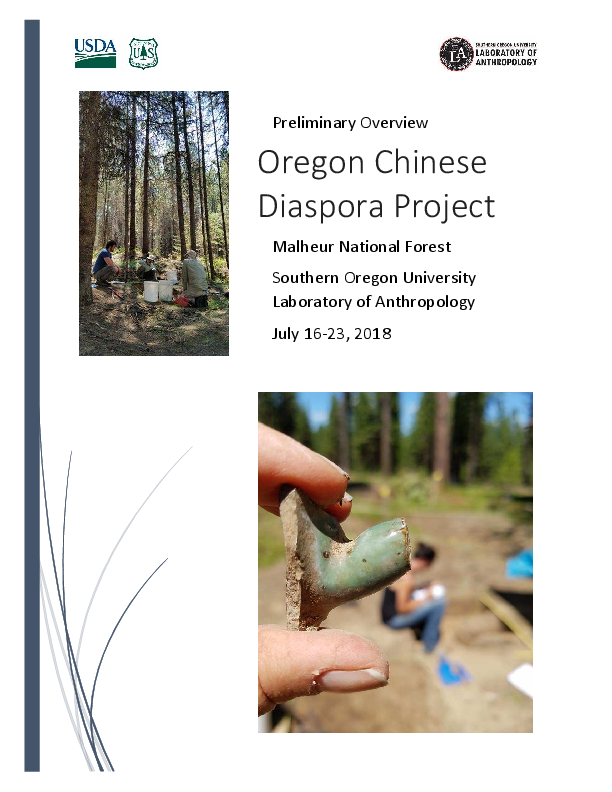 First page of “Hann, Don and Chelsea Rose (2018) Oregon Chinese Diaspora Project”