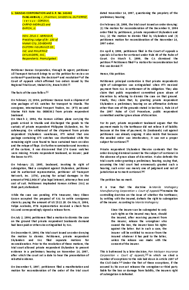 (DOC) Insurance cases final