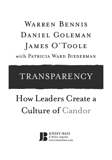 Openness should be encouraged