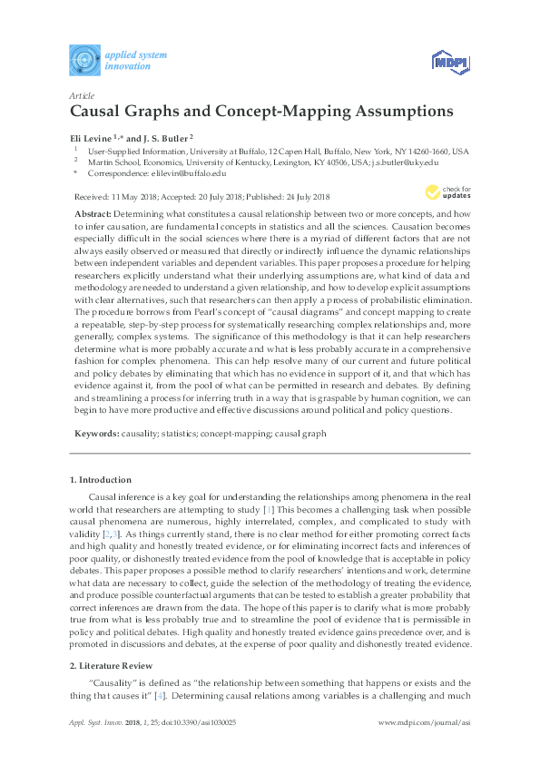 (PDF) Causal Graphs and Concept-Mapping Assumptions