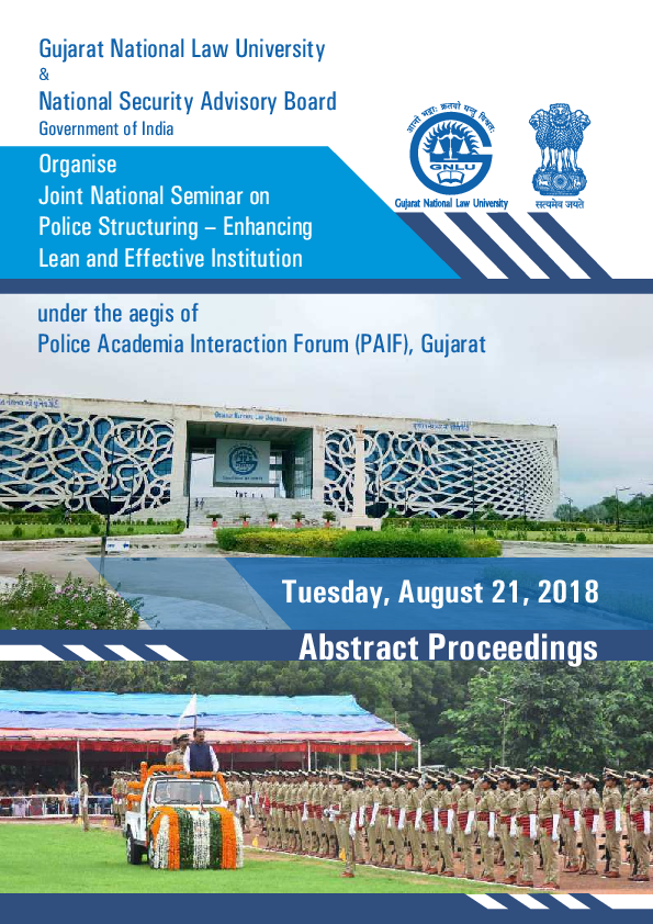 (PDF) National Seminar on Police Reforms - Abstracts