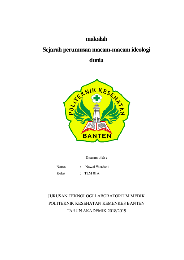 (DOC) makalah Sejarah perumusan macammacam ideologi dunia