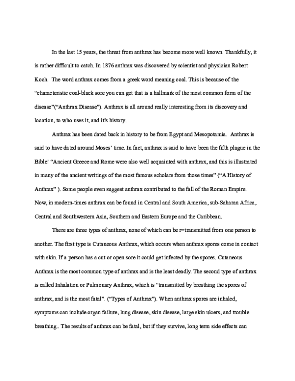 Anthrax mode of transmission image