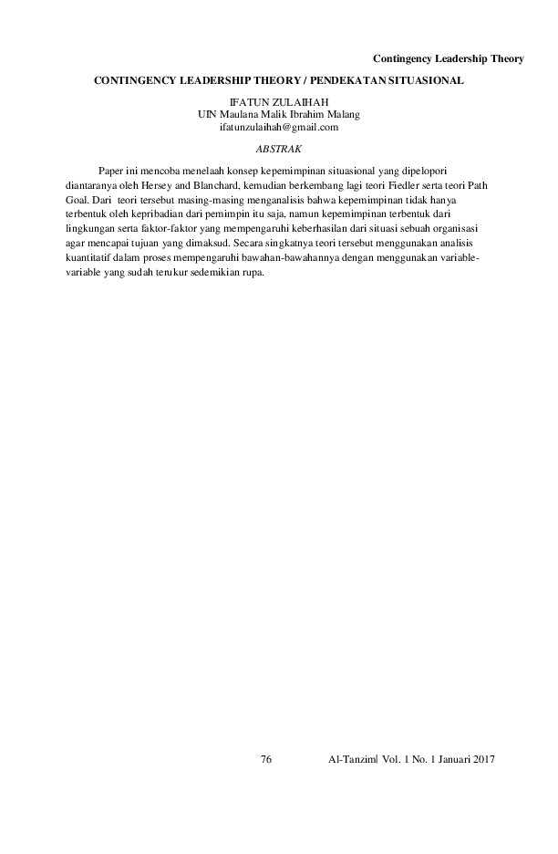 Contingency model essay 07 image