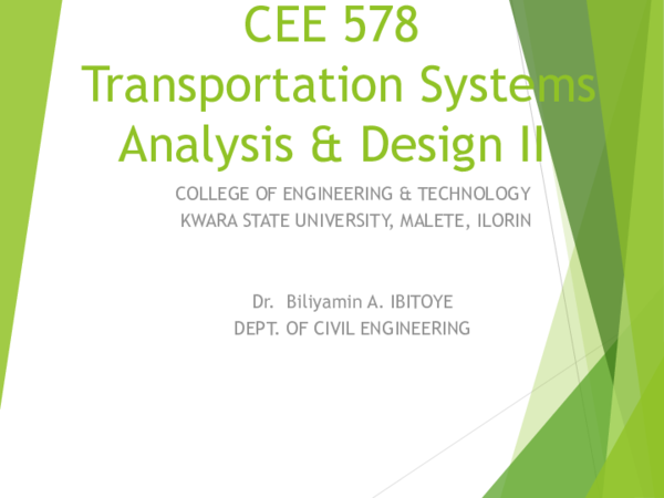 最先端 PPT) TRANSPORTATION SYSTEM ANALYSIS II- CEE 洋書