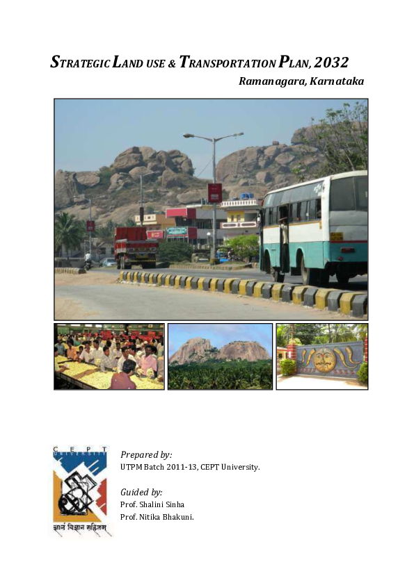 (PDF) STRATEGIC LAND USE & TRANSPORTATION PLAN, 2032 Ramanagara