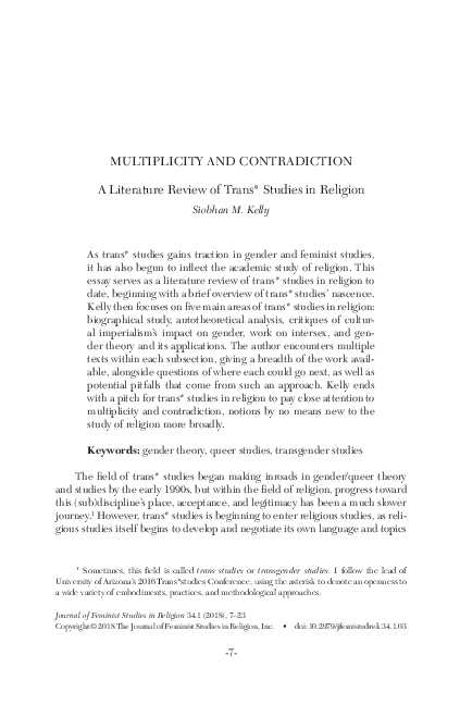 Religion literature review image