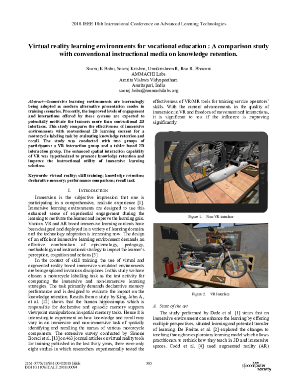 (PDF) Virtual reality learning environments for vocational education ...