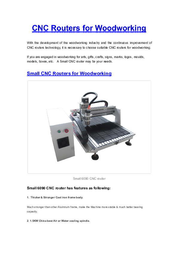 (PDF) Small CNC Routers for Woodworking