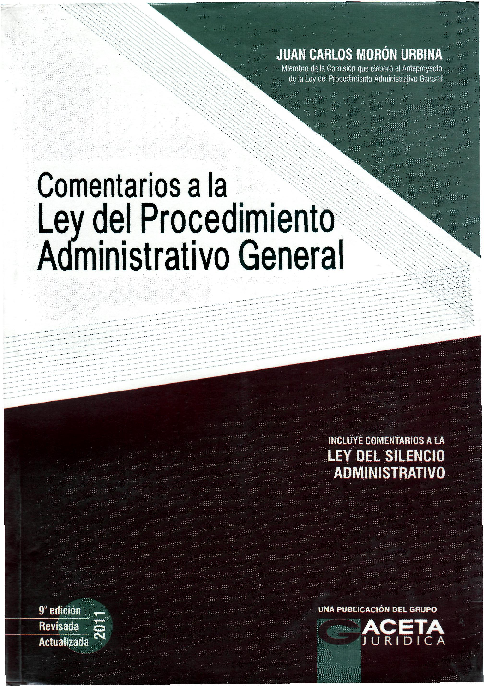 (PDF) Ley 27444 Ley del Procedimiento Administrativo General Comentada ...