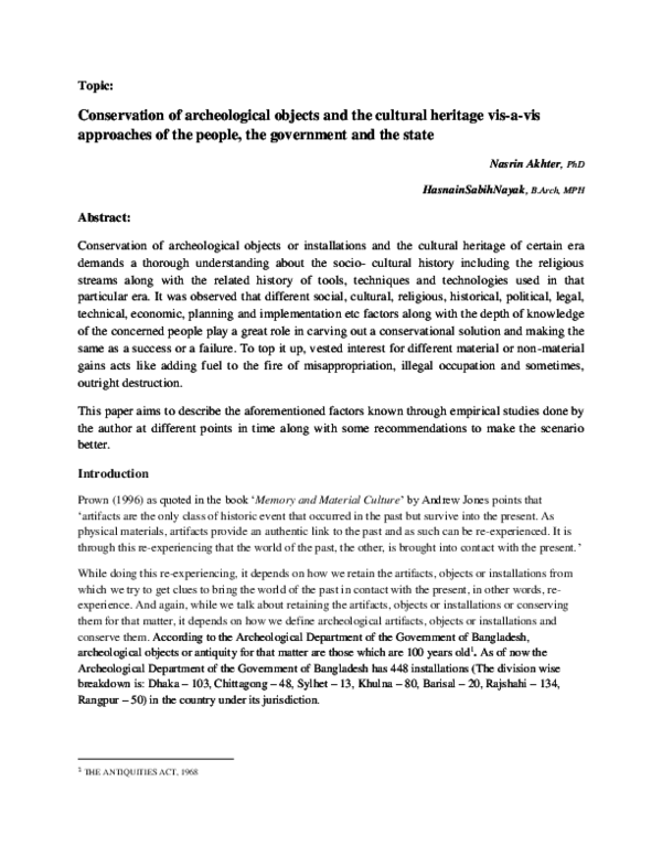 (DOC) Paper on Conservation.docx