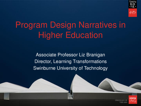(PPT) Program Design Narratives in Academic Development.ppt