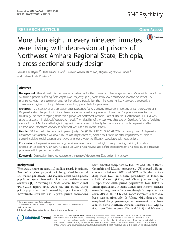 (PDF) More than eight in every nineteen inmates were living with ...