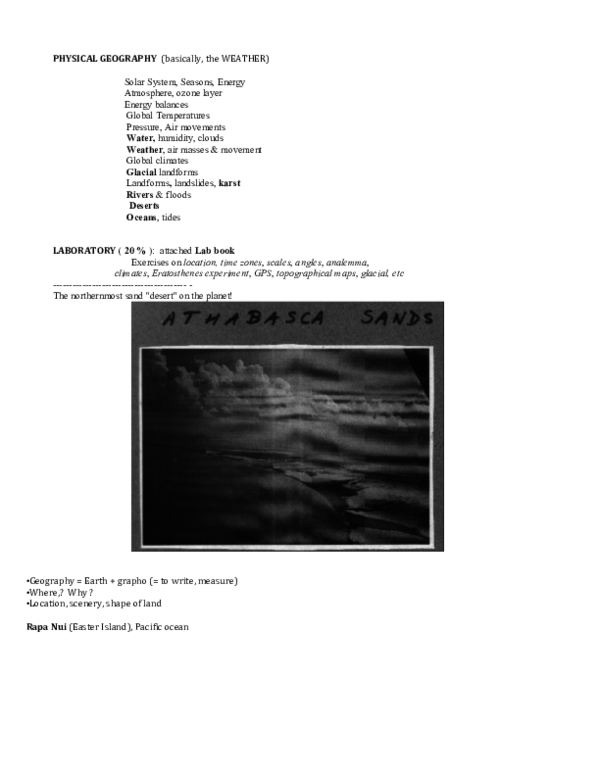 Pdf Physical Geography Basically The Weather Michael