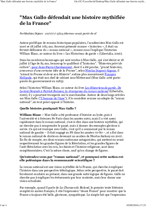 40 ans …la belle histoire du Livre Blanc