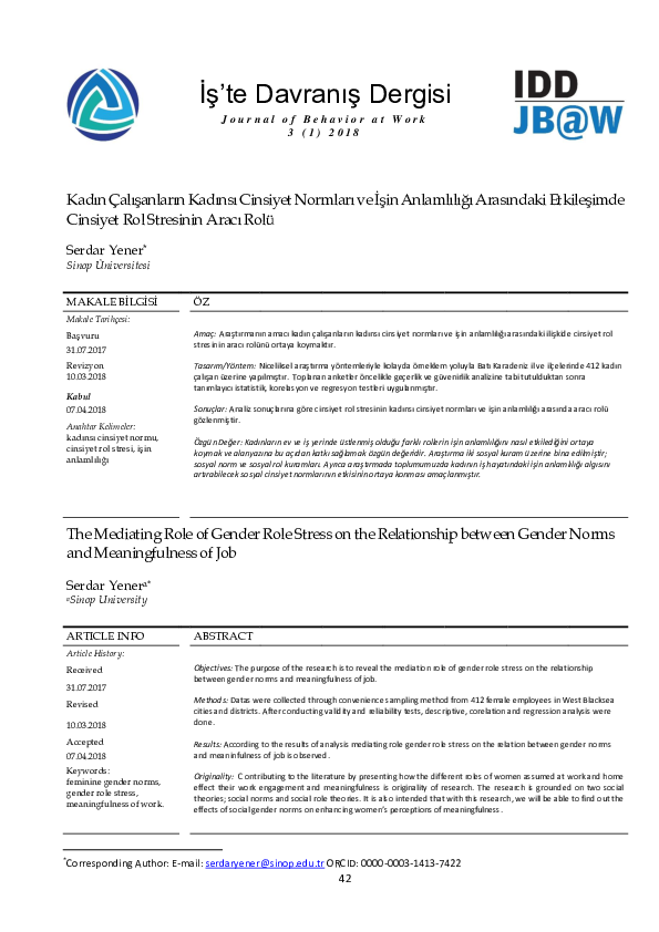 Changing Pattern Of Gender Roles Research Papers Academia Edu