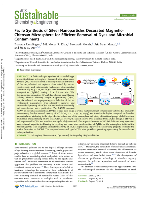 (PDF) Facile Synthesis of Silver Nanoparticles Decorated Magnetic ...
