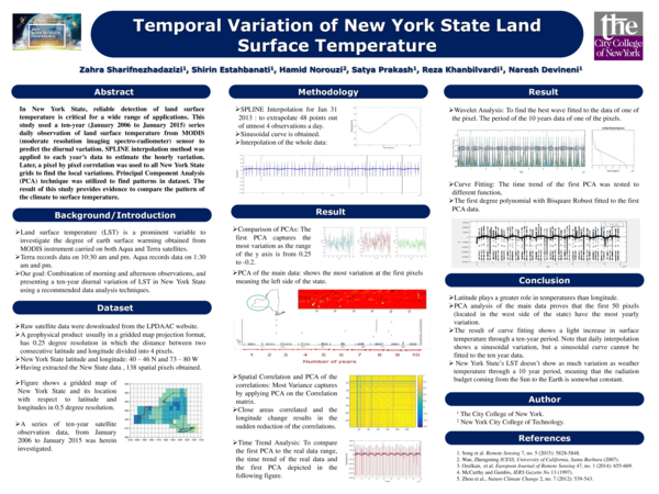 (PDF) Temporal Variation of New York State Land Surface Temperature