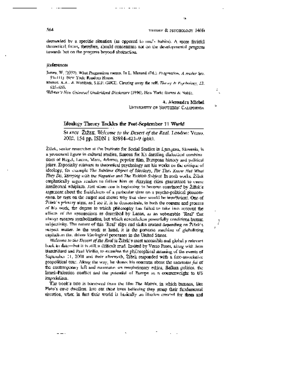 Pdf Ideology Theory Tackles The Post September 11 World A