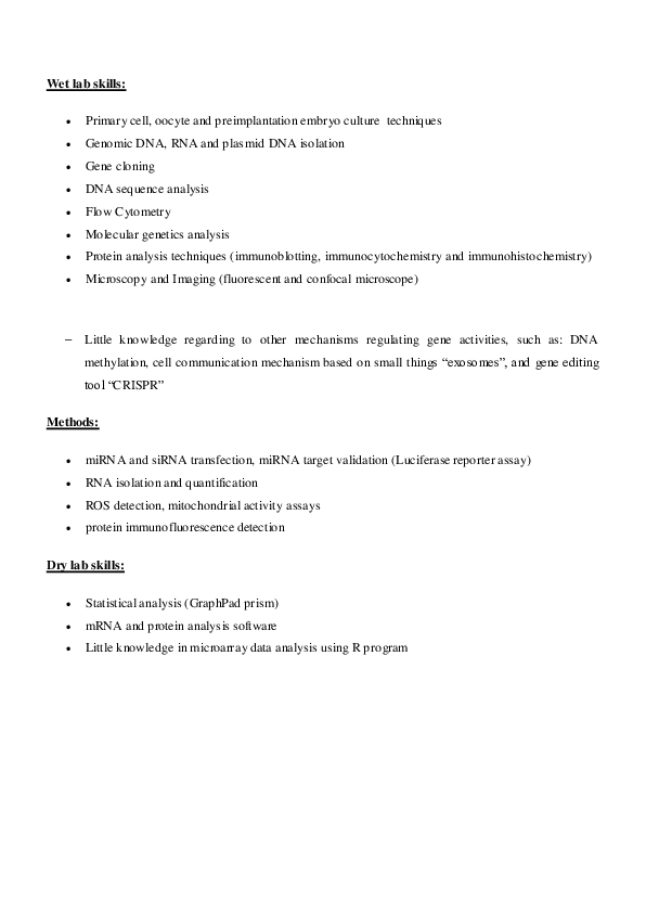 (PDF) Wet lab skills Omar Khadrawy Academia.edu