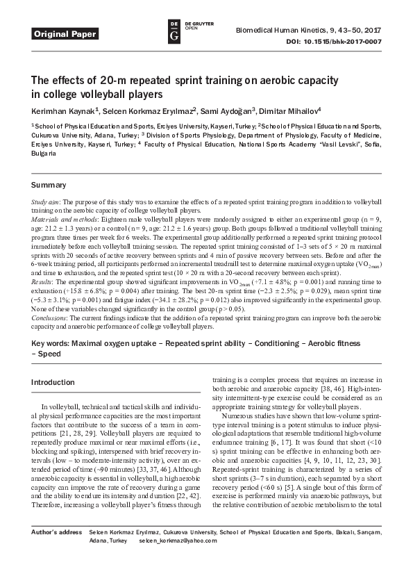 College Volleyball Strength And Conditioning Program Pdf EOUA Blog