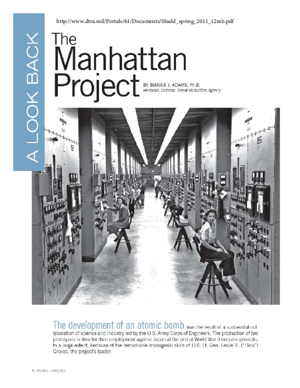 (PDF) The Manhattan Project