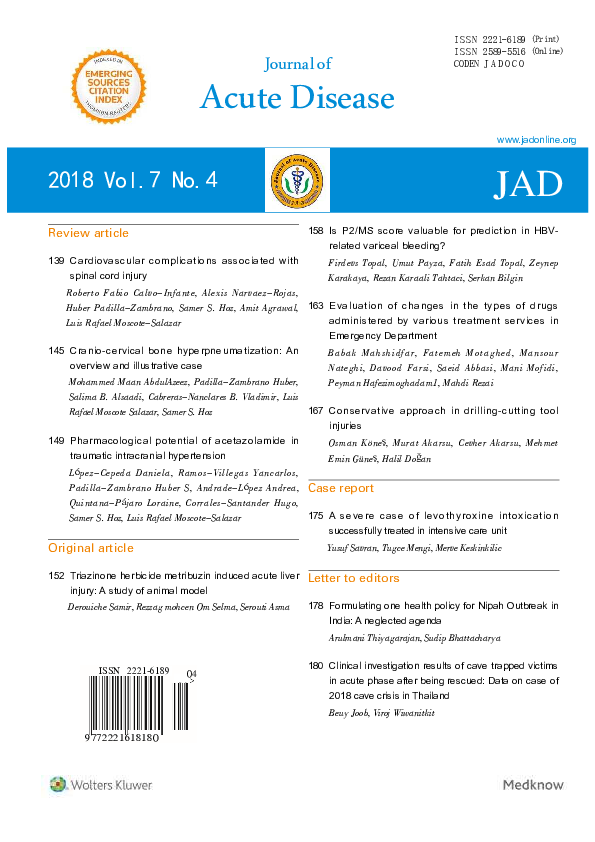 (PDF) Pharmacological potential of acetazolamide in traumatic ...