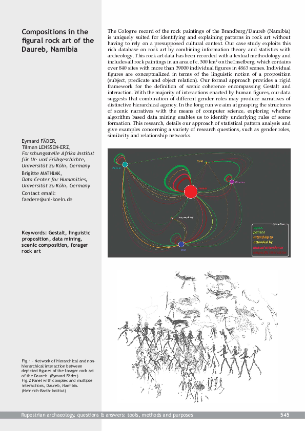 (PDF) Compositions in the figural rock art of the Daureb, Namibia