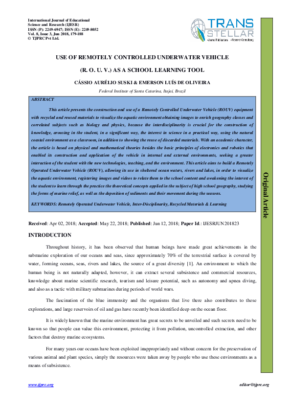 remotely operated vehicles jobs