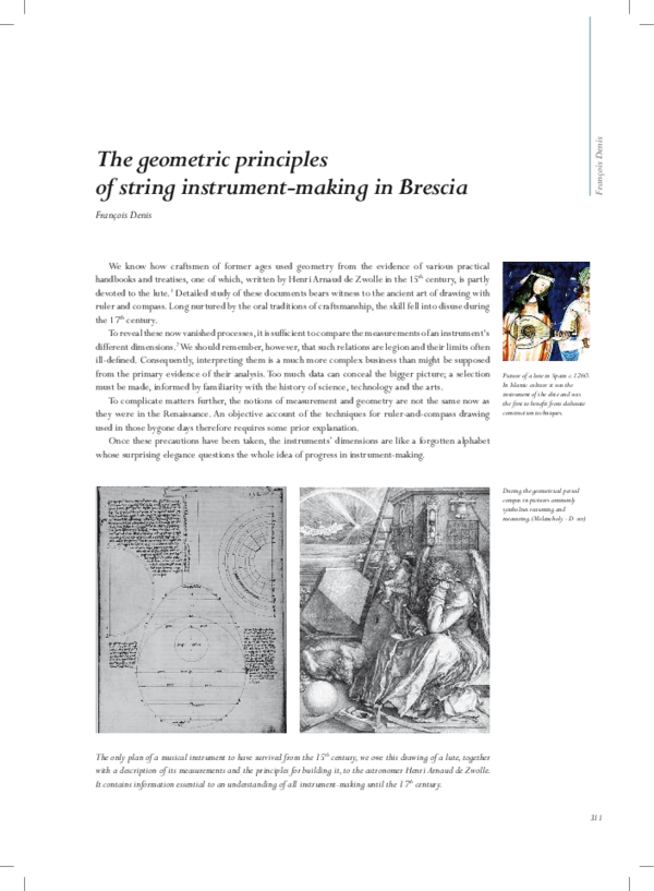 (PDF) The geometric principles of string instrument-making in Brescia
