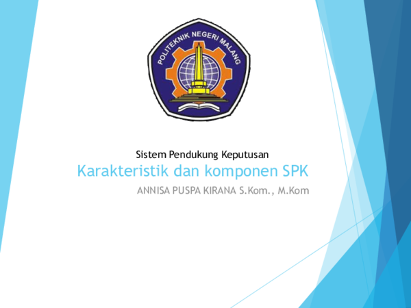 (PDF) Handout2_Karakteristik dan Komponen SPK.pdf