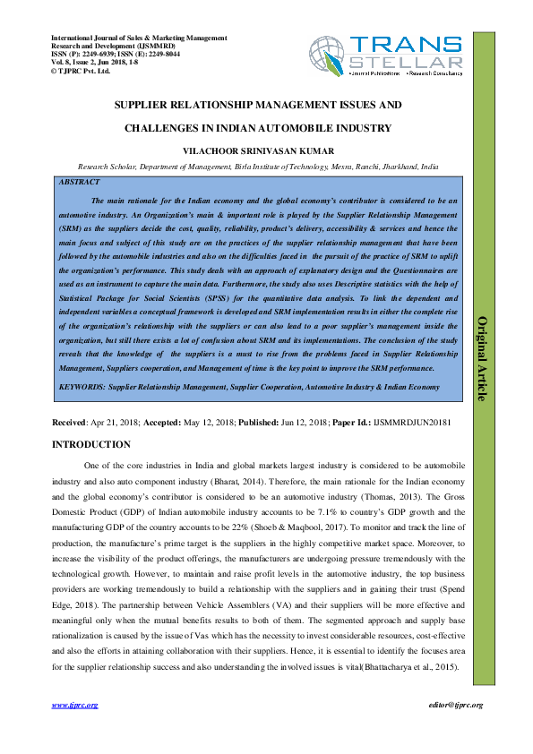 Automobile industry overview image