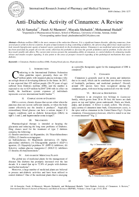 Cinnamon research paper pdf image