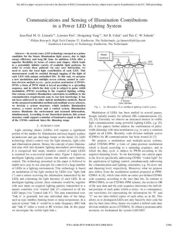(PDF) Communications and Sensing of Illumination Contributions in a ...