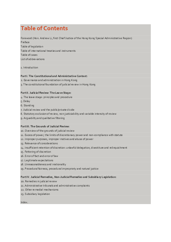 Pdf Administrative Law In Hong Kong Stephen Thomson - 