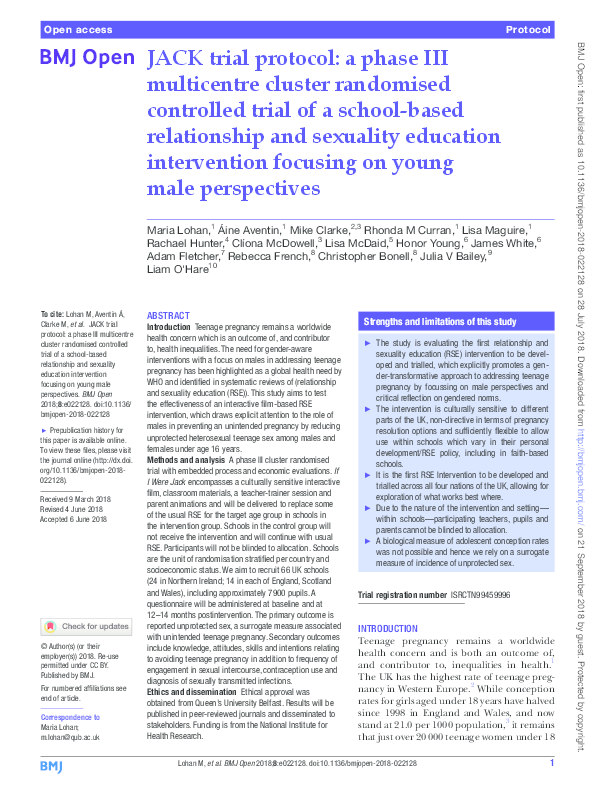 (PDF) JACK trial protocol: a phase III multicentre cluster randomised ...
