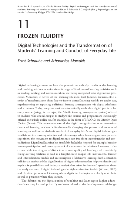 (PDF) Frozen Fluidity: Digital Technology and the Transformation of ...