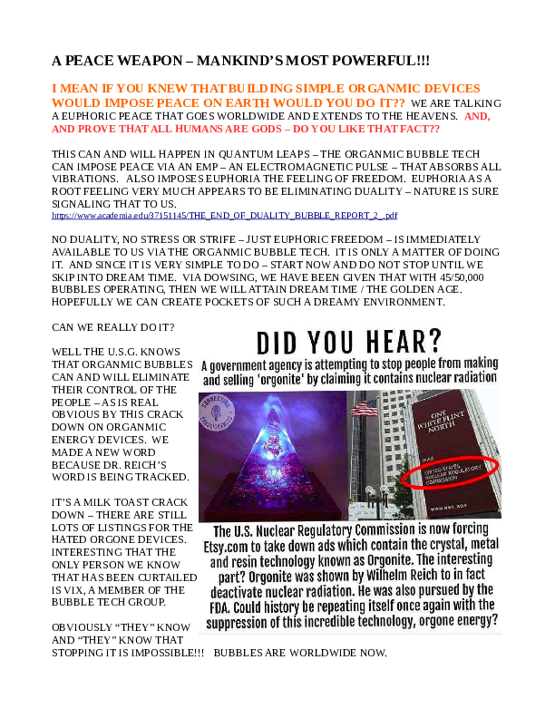 Orgone Energy Accumulator Research Papers Academia Edu