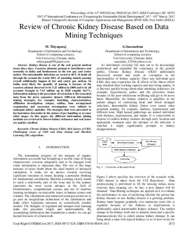 (PDF) Review of Chronic Kidney Disease Based on Data Mining Techniques ...